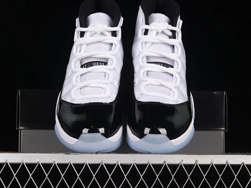 All categories Air Jordan Jordan series basketball shoes Air Jordan 11 LJR version Air Jordan 11 Concord AJ11 Joe 11 Concord black and white replica basketball shoes 378037-100